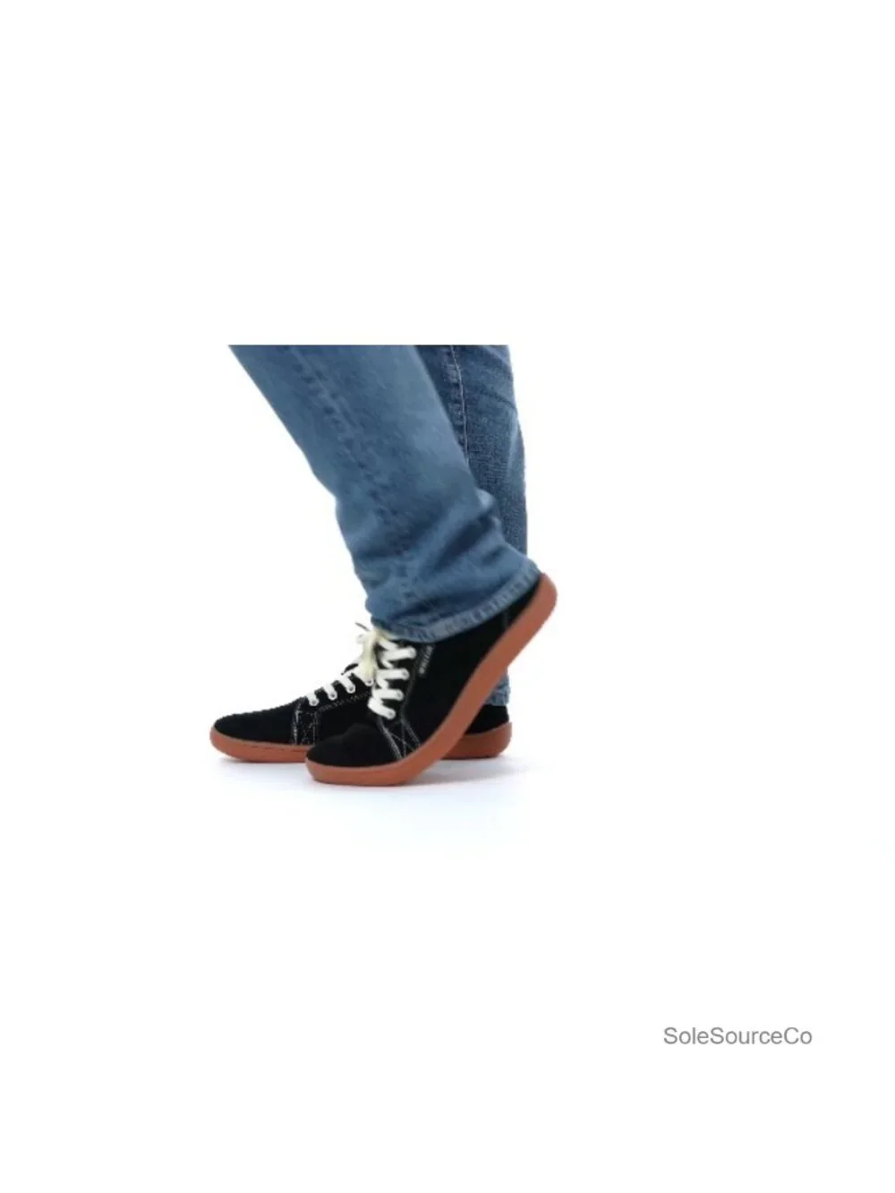 Wide Leather Barefoot Sneakers Zero-Drop Flexible Sole Walking Shoes